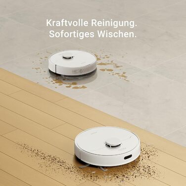 Робот-пилосос Dreame D9 Max Gen2 з функцією миття, 4000Pa, LDS-навігація, 150 хв роботи, карти для різних поверхонь, ідеальний для килимів, твердих підлог та шерсті тварин, керування через додаток