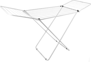 Сушарка для білизни KADAX з крилами, 18/23м, сталь з порошковим покриттям, складна, біла (2 крила)