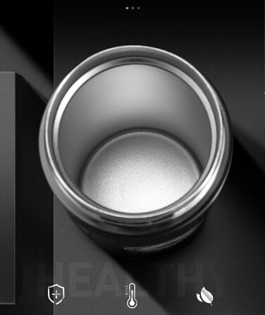 Термокружка-дорожній стакан SLOSH з кришкою, BPA-free, 380 мл, чорний