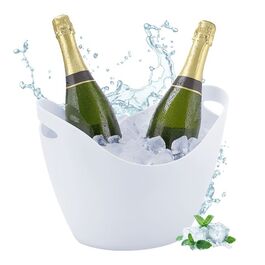 Relaxdays 8L White Champagne Cooler