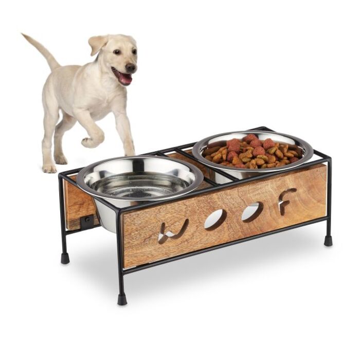 Relaxdays Pet Feeder Station 'Woof' for Dogs