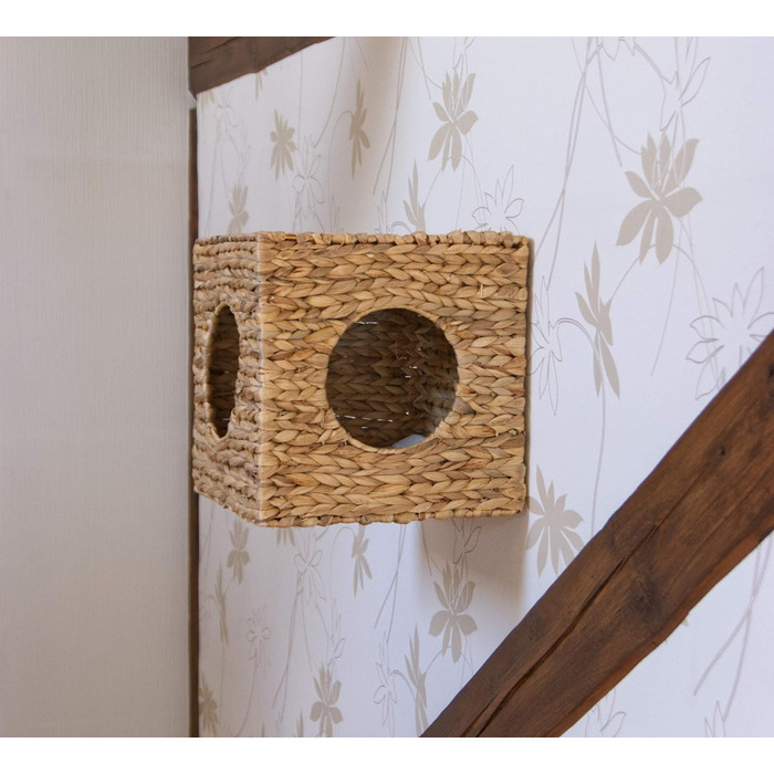 Кішка Будиночок на стіну Ferdi з рогозу, 33x33x33 см
