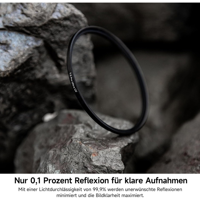 Фільтр Rollei Rundfilter UV 72mm - захисний фільтр з алюмінієвим кільцем, спеціальне покриття (F:X Pro Ultra)