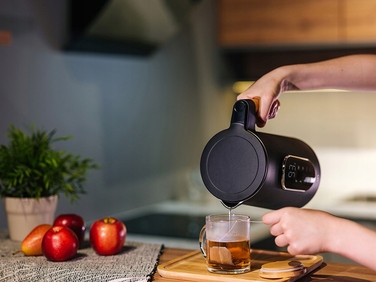 Електричний чайник Lafe KettleX Pro, 2200 Вт, 1,7 л, чорний
