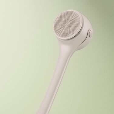 Multifunctional electric bath brush, shower brush, double handle, 4 interchangeable heads for cleaning