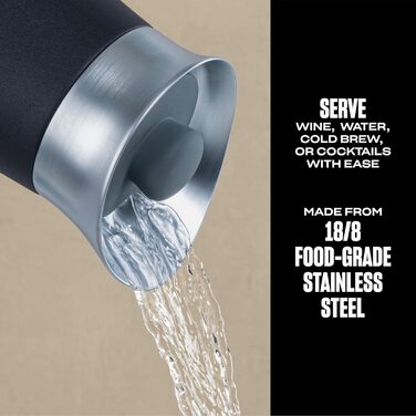 Охолоджувач для вина S'well - Чорний, 1.5 літри