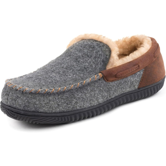 Чоловічі домашні тапочки-мокасини RockDove з піною з пам'яті, 45 EU, антрацит