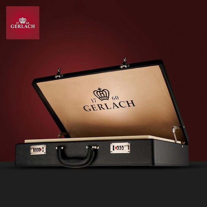 Набір столових приборів Gerlach Valor 68 предметів, нержавіюча сталь, для 12 осіб, в кейсі, полірований, для посудомийної машини