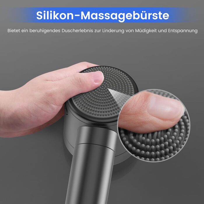 Showerhead with Filter MEKO High-Pressure Handheld Shower with 15-Layer Filtration System, 1.5M Hose, 3 Spray Patterns, Water-Saving Showerhead for Removing Residual Chlorine, Hard Water, and Heavy Metals