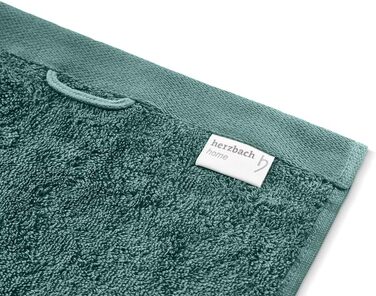 Набір рушників Herzbach Home Premium, 100% бавовна, м'які та швидковисихаючі, зелений колір Океан
