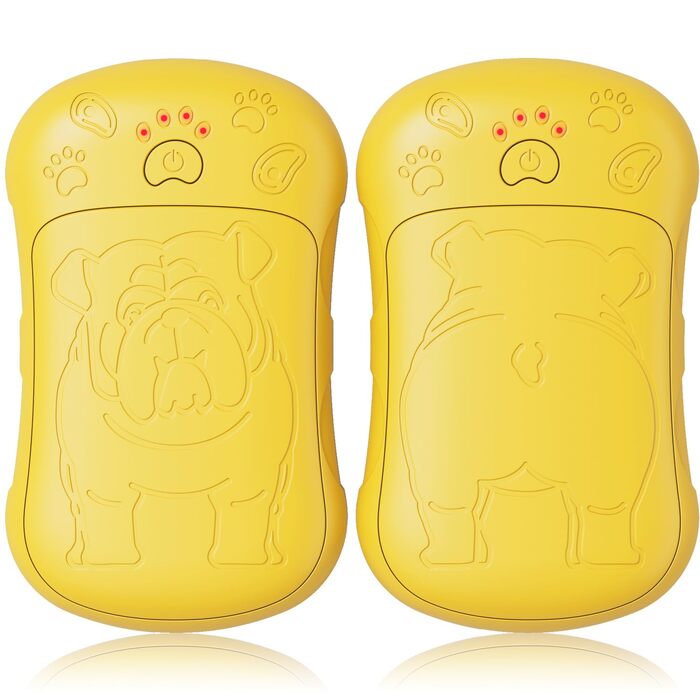 Електричні грілки для рук, 2 шт. 6000mAh, акумуляторні, багаторазові, для активного відпочинку, полювання, гольфу, кемпінгу, теплий подарунок для жінок, чоловіків, дітей (Жовтий)