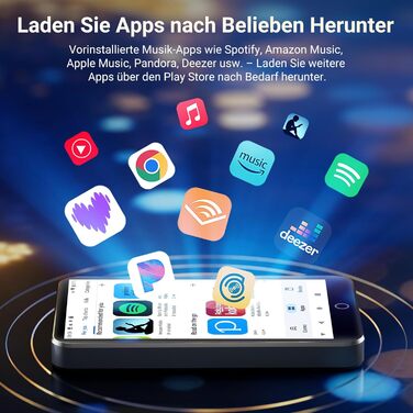 MP3 плеєр Mechen 160GB з Wi-Fi, Bluetooth, Android 13, 4