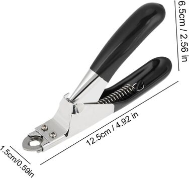 Ножиці для обрізання кігтів собак та котів, ножиці для кігтів тварин, чорного кольору