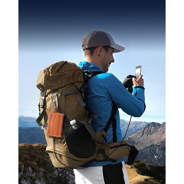 Електричні грілки для рук EasyAcc 10000mAh, 2 шт. з LED-дисплеєм, 3 режими нагріву, для кемпінгу, полювання, Рейно