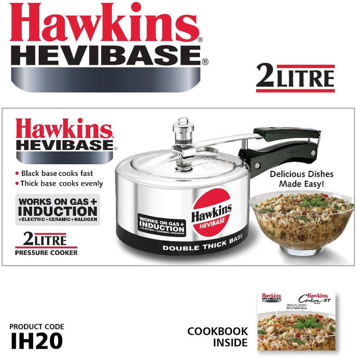 Скороварка Hawkins Hevibase IH20, алюмінієва, 2 л, срібляста