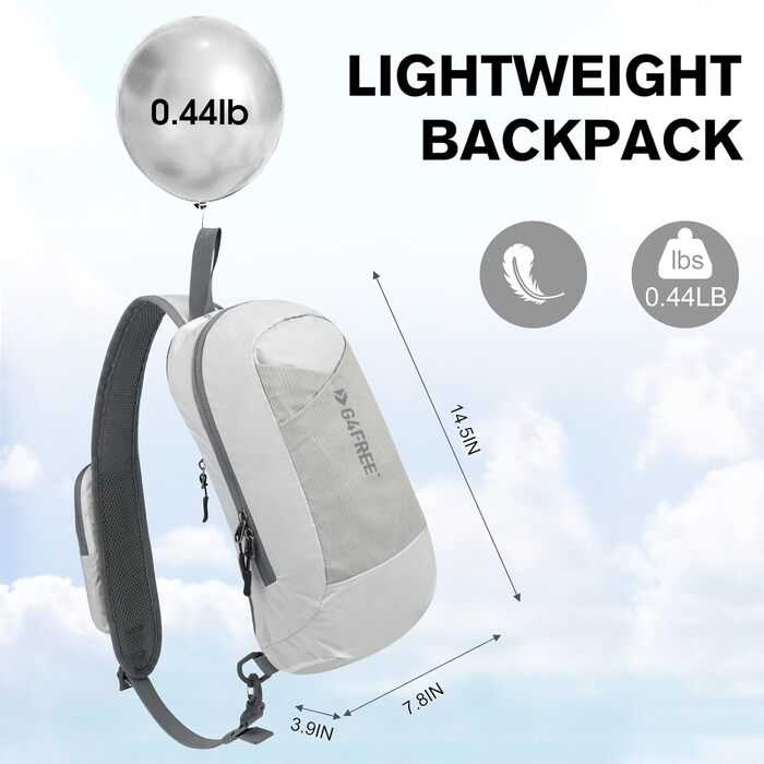 G4Free Сумка через плече/рюкзак, RFID-захист, з передньою кишенею, для походів, для щоденного використання, з нагрудною кишенею, білий, для жінок та чоловіків