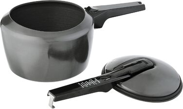 Швидковарка Hawkins Futura, 3 літри, чорна, з нержавіючою сталею, з кришкою з нержавіючою сталлю (FP30)