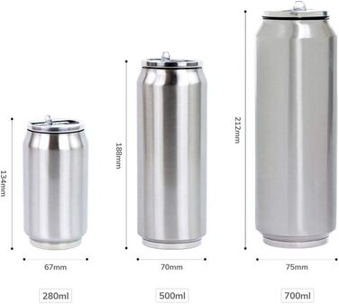 Термос Yoko Design Thermoskanne з нержавіючої сталі, двостінний, BPA-free, 280/500/700 мл, Art Deco, чорний