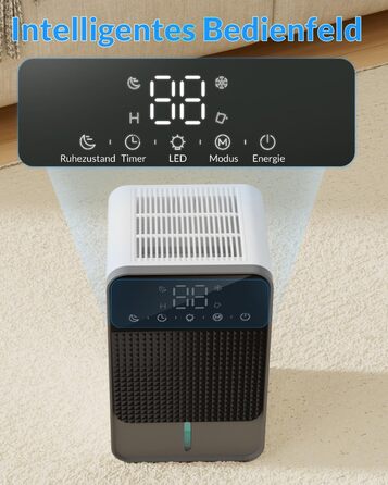 Електричний осушувач повітря Jialexin 1500 мл, портативний, тихий, з автовимкненням для квартири, ванної кімнати, підвалу та кухні