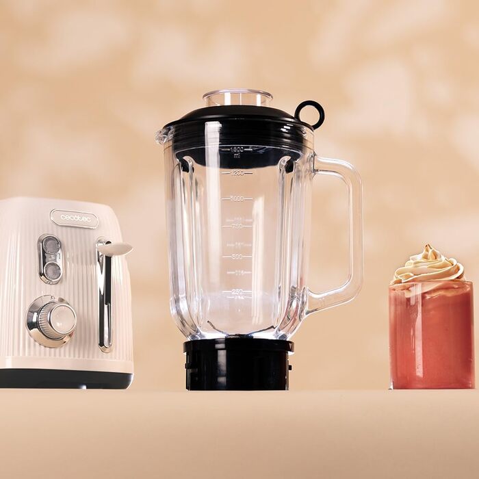 Cecotec Retro Power Stand Mixer - 1200W, 1.5L, Black Titanium & Green/Beige Vintage Design