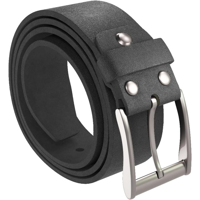 Чоловічий шкіряний ремінь H&H чорного кольору, ширина 38 мм, регульований, для штанів, джинсів, костюма