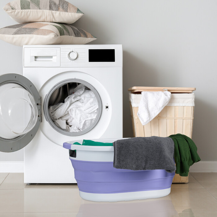 Relaxdays Foldable Laundry Basket, 36 Liter