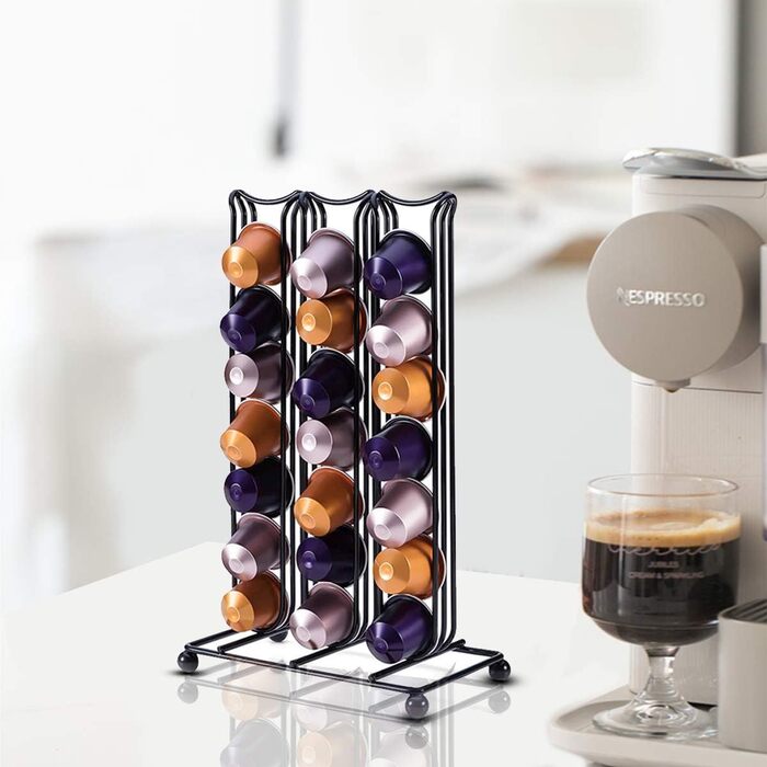 Тримач для капсул Nespresso Original MOLEDA (42 капсули), органайзер для кави, чорний