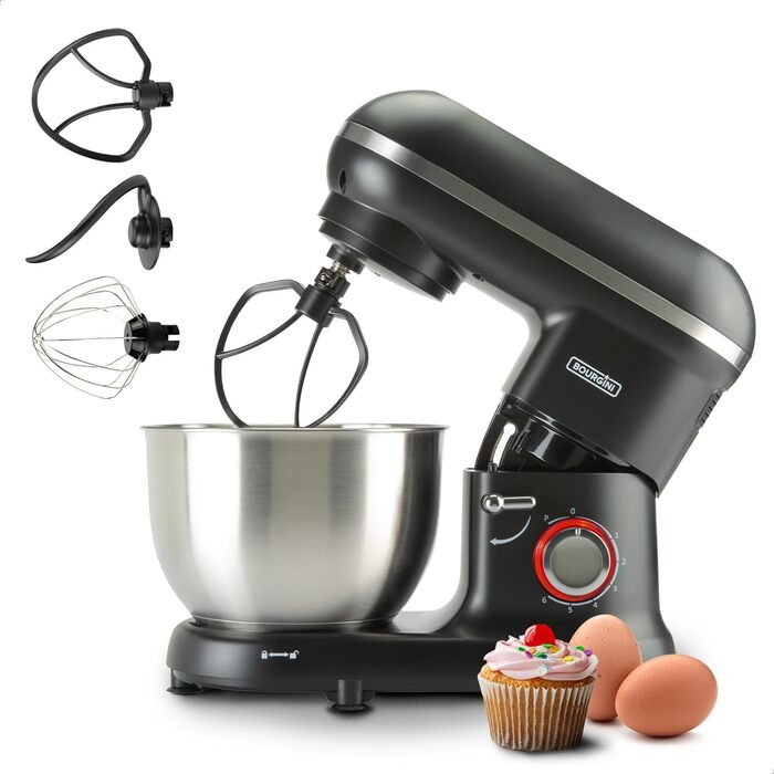 Кухонний комбайн Classic Kitchen Chef 1300W, 4.5л, чорний