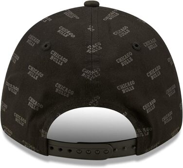 Кепка New Era Chicago Bulls NBA Monogram AOP Snapback 9Forty чорна, універсальний розмір