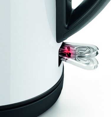 Електричний чайник Bosch DesignLine TWK3P424, 1.7 л, 2400 Вт, червоний (білий), бездротовий, з індикатором рівня води та захистом від перегріву