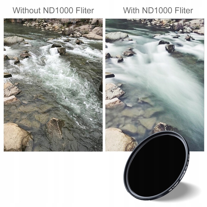 Нейтральний фільтр (ND1000) K&F Concept Nano-X PRO, 58 мм
