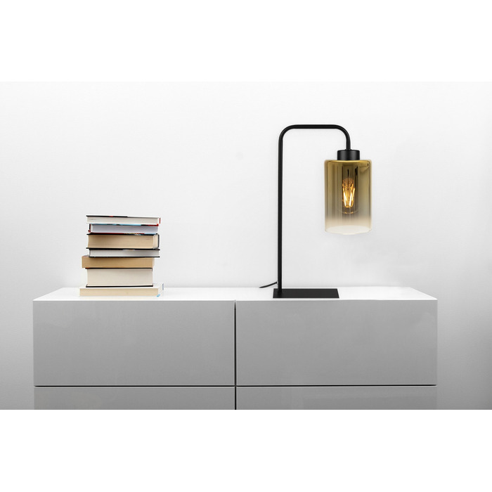 Настільна лампа Light Home HELLA, чорний з жовтим, 60 Вт