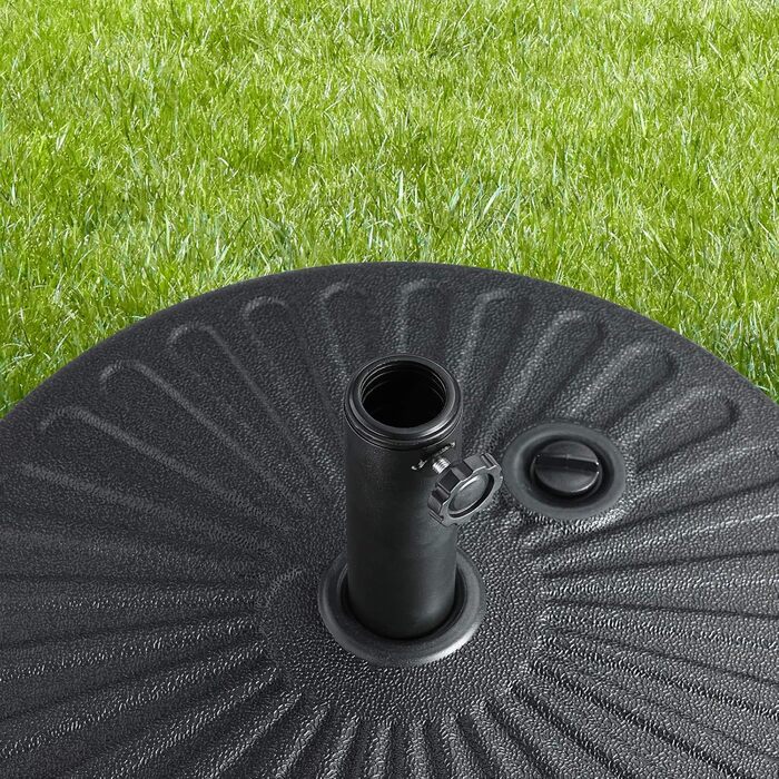 Casaria® Parasol Base 38 to 48mm Fillable Parasol Stand Balcony Garden