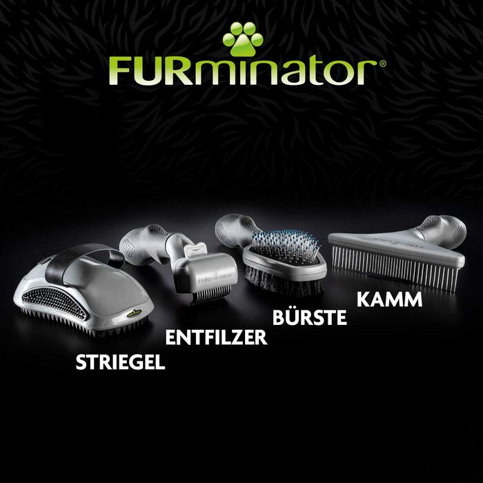 FURminator гребінець для довгошерстих собак та котів - щітка для запобігання ковтунів та сплутаного хутра, версія 2.0