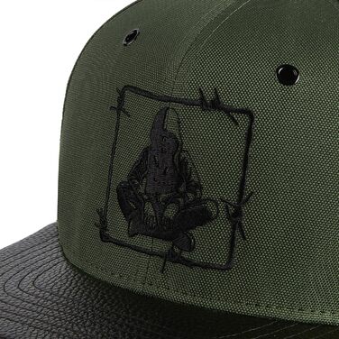 Кепка Nebelkind Snapback з прямим козирком (оливковий, унісекс)