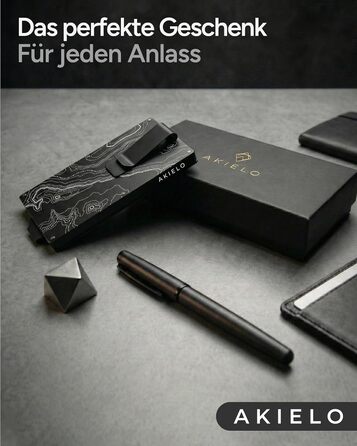 RFID захисне картхолдер Alpha Kollektion: мінімалістичний картхолдер для чоловіків з подарунковою коробкою