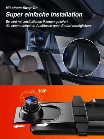 Відеореєстратор iZEEKER 4K з двома камерами, GPS, 64GB, 12