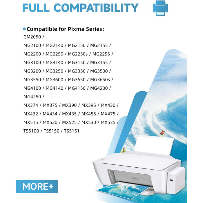 Картриджі Canon 540 541 XL Multipack (чорний та кольоровий), сумісні з Pixma TS5150, TS5151, MX475, MG3600, MG3650, MG4200, MG4250, ресурс 1100+ сторінок