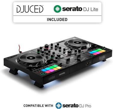 DJ контролер Hercules DJControl Inpulse 500 - 2-Deck USB контролер для Serato DJ Lite та DJUCED