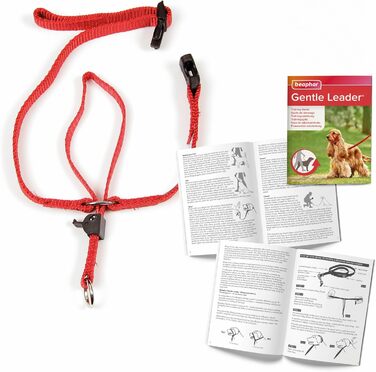 Напівліжниця Beaphar Gentle Leader для собак, розмір S, червона