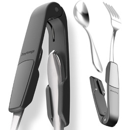 Featured on Shark Tank – Turn Utensils into a Versatile Tongs (2-Pack, Black)
