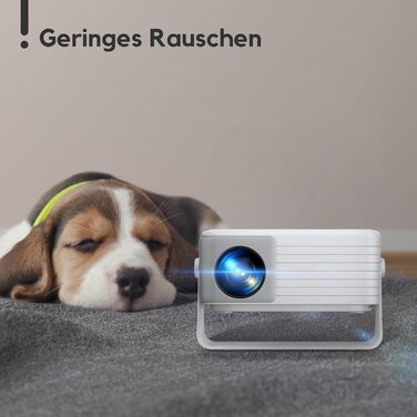 AKIYO O1 Міні проєктор: Автоматична корекція трапецеїдальних спотворень, 1080P, 360° обертів, 15000 люмен для домашнього кінотеатру, 50% зум, сумісність з USB/HDMI/TV Stick/Smartphone