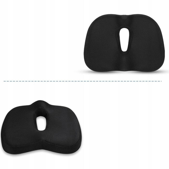 Ортопедична подушка для сидіння з ефектом пам'яті (Memory Foam), профільна, велика