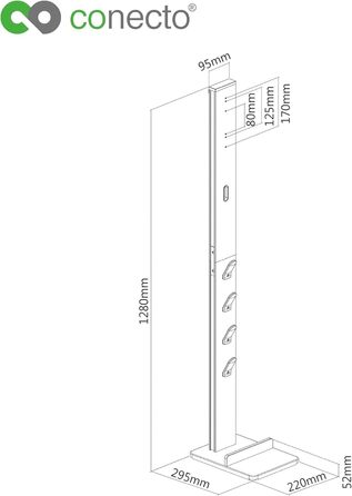 Підставка для пилососа Conecto - універсальна сумісність з Dyson Gen5, V15, V12, V11, V10, V8, V7, V6
