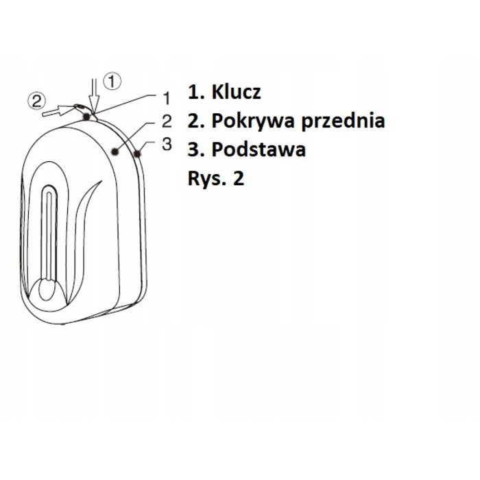 Безконтактний настінний дозатор для мила Schild, 1100 мл, чорний