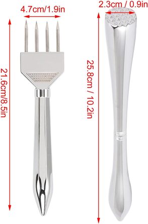 Ice pick, metal, stainless steel, ice axe, ice breaker, ice chisel, ice removal pick, crushed ice tool for kitchen bars, bartenders (A)