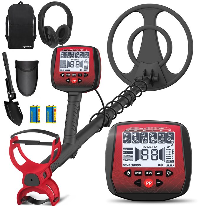 Металодетектор KAIWEETS 2025: 5 режимів, водонепроникний, для дорослих та дітей, з навушниками та лопаткою