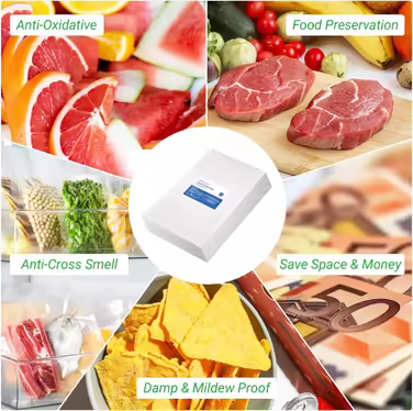 Vacuum Bags for Food 20CM x 30CM, 50 Bags, for Vacuum Sealers & Heat Sealers, BPA-Free, Strong & Tear-Resistant, Suitable for Sous Vide