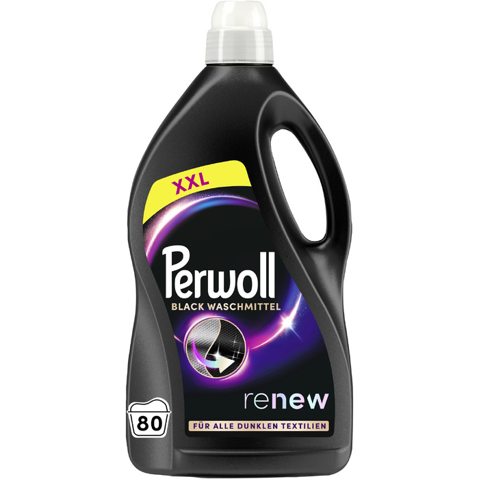 Рідкий пральний засіб Perwoll Renew Black для темного одягу, відновлення кольору та волокон, 80 прань