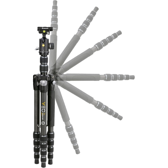 Подорожній штатив Vanguard Veo 3T 235CBP з куляльною головкою, карбоновий